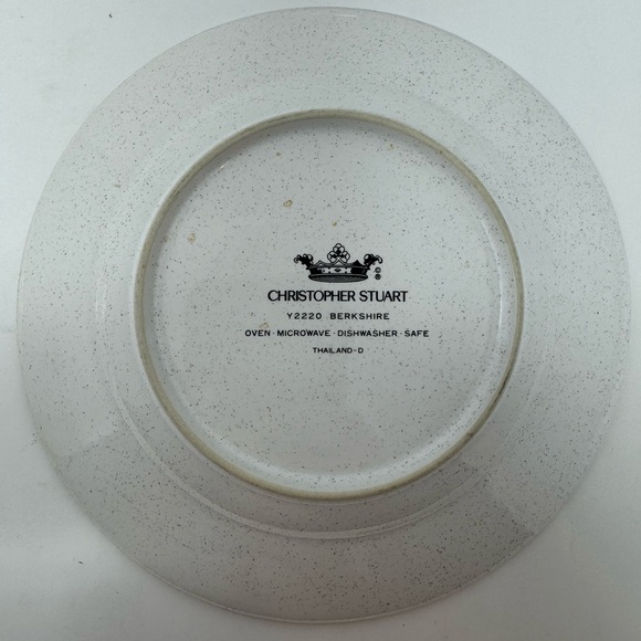 4 Piece Vintage CHRISTOPHER STUART Y2220 BERKSHIRE SAUCERS THAILAND USED GHA1 - Picture 7 of 12